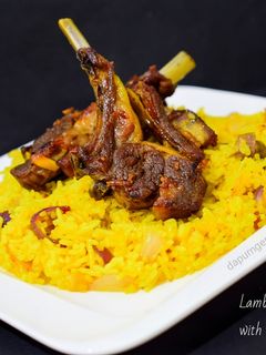 Foto resep Lamb Chop Biryani Rice (Nasi Kebuli Kambing) #MiddleEast