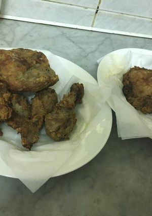 صورة لوصفة دجاج بالطحين مقلي