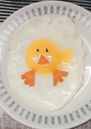 A picture of Easter Half Fry Egg.