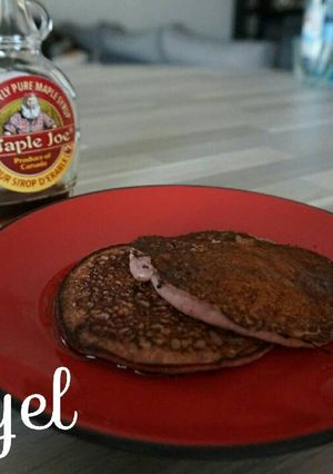 Une photo de Pancakes à la framboise