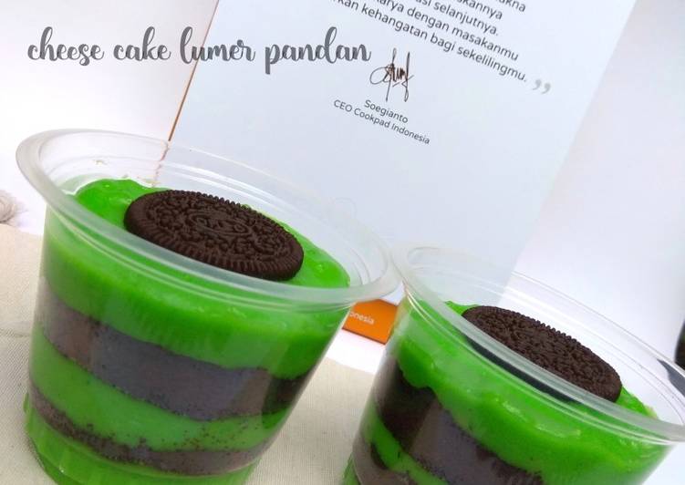 Cheese cake lumer pandan #semarak_milkyhatimu
#siapramadan