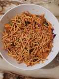 سلطة زنجر ستربس و شيبس عيدان 😋