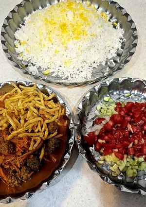عکسی از دستور خورشت هویج با گوشت قلقلی