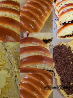 A picture of ROTI SEMIR ISI MESES & KEJU (bread).