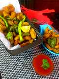 Crisp tondli fritters