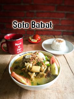 Foto resep Soto Babat kuah santan