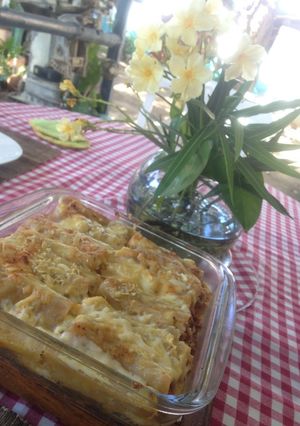 Una foto de Canelones de carne