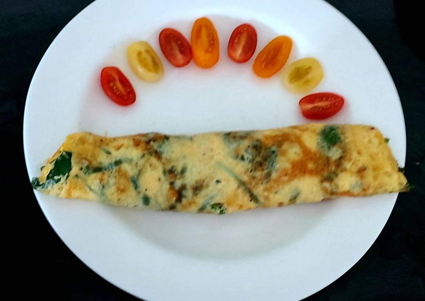 My Spinache & Cheese Omelette ðŸ˜‹