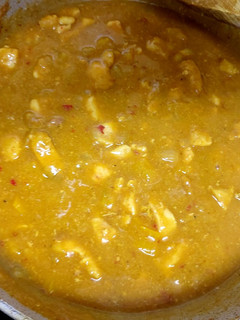 A picture of My Favourite Curried Chicken with lots of Curry Sauce.🥰.