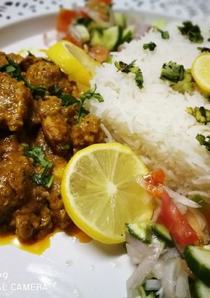 A picture of Mango chicken Curry.