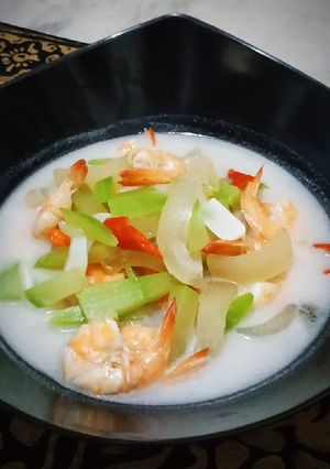 Foto resep Sayur labu siam dg cecek & udang