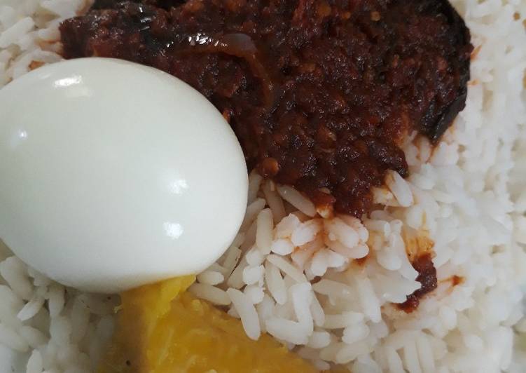 Recipe of Perfect Rice,egg and ripe plantain