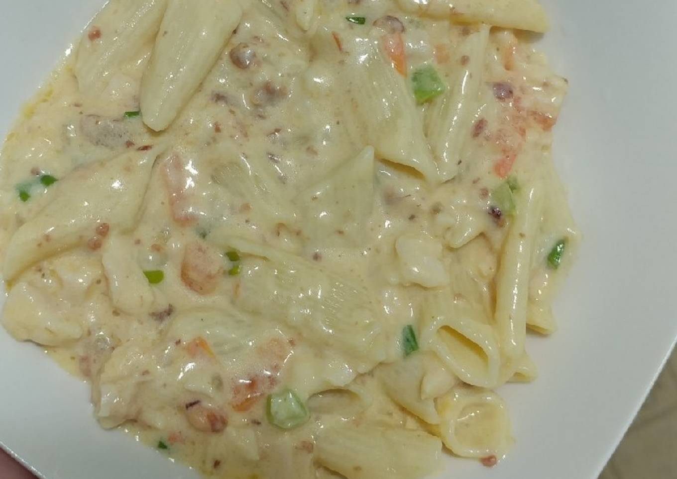 Pasta penne en salsa home made