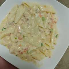 Una foto de Pasta penne en salsa home made