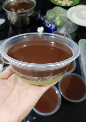 Foto resep Puding alpolukat Oreo coklat 🥑😍