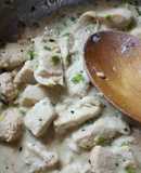 Pollo con verdes