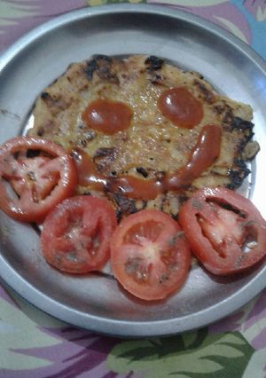 A picture of Besan chilla.