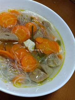 Foto resep Sop ayam bakso