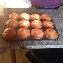 A picture of Banana and lemons muffins.