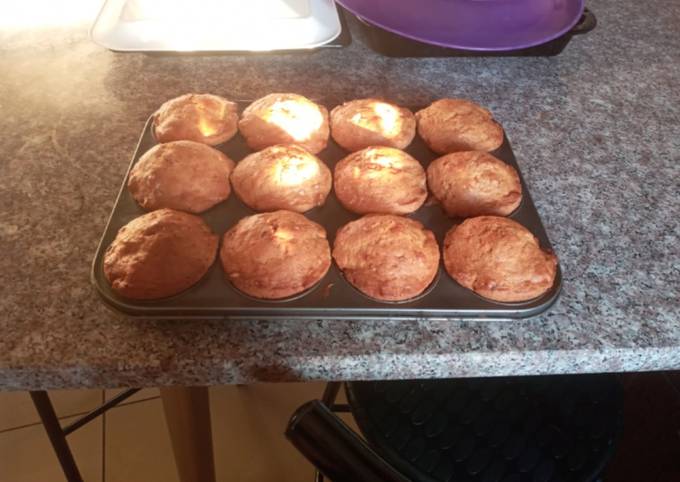 Banana and lemons muffins