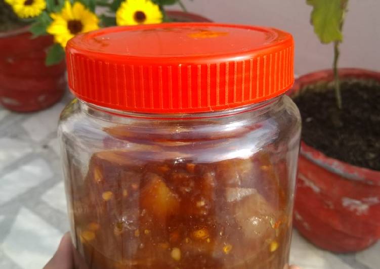 Recipe of Quick Sour and sweet lemon pickle