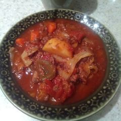 A picture of Goulash/what ever you need2 use up/stew.