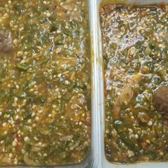 A picture of Okro soup.
