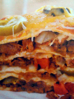 A picture of Vegetarian Tortilla Stack.