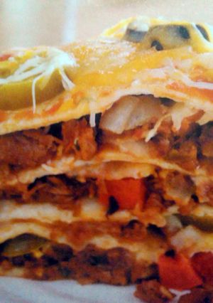 A picture of Vegetarian Tortilla Stack.