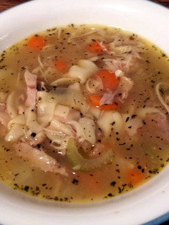 A picture of Leftover Chicken Soup.