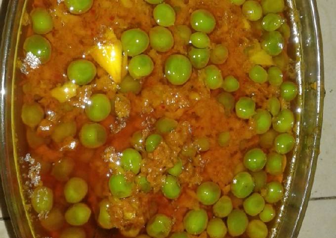 Simple Way to Prepare Mario Batali Kacchi haldi matar ki sabji