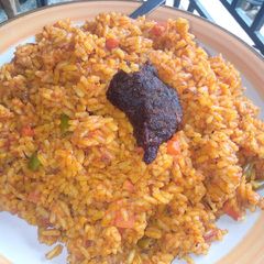 A picture of Smokey party jollof rice...