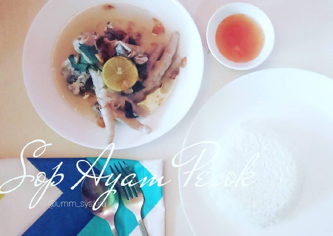 Sop Ayam Pecok aka Sop Ayam Klaten masak slow cooker
