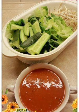 Hình của món Rau sống chấm sốt cà chua.