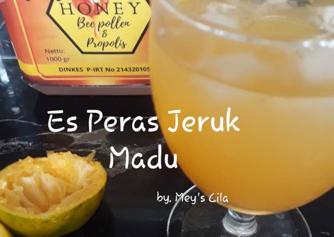 Cara Buat Es Peras Jeruk Madu Rumahan