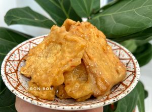 Hình của món Tàu Hũ Ky Chiên Giòn Sốt Chao Chay.