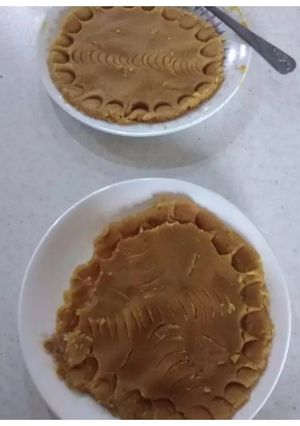 عکسی از دستور حلوای زعفرانی🧡