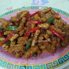รูปของ Tempe Orek Kacang Panjang Pedas Manis