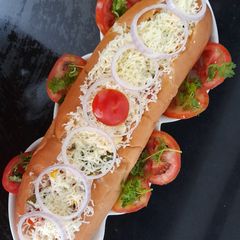 A picture of Subway footlong bread.