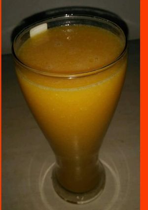 A picture of Bel ke juice ki cold & chilled thandai.