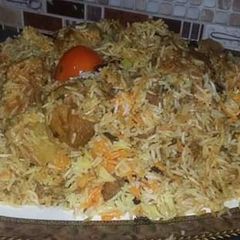 A picture of Chicken biryani.