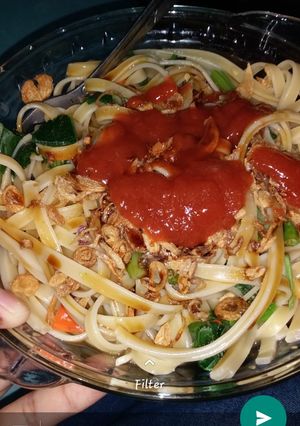 Foto resep Spageti bumbu tabur