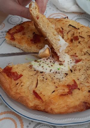 Foto di Frittata al forno con "Glasnudeln": spaghetti di riso cinesi🐲