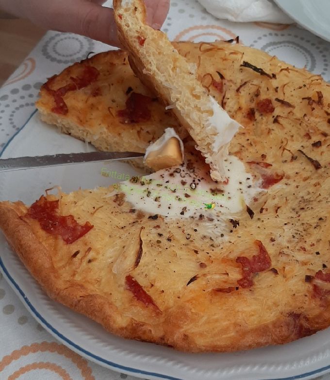 Foto di Frittata al forno con "Glasnudeln": spaghetti di riso cinesi🐲