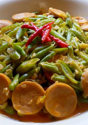 Foto resep Buncis Sosis Saos Mayonaise Pedas