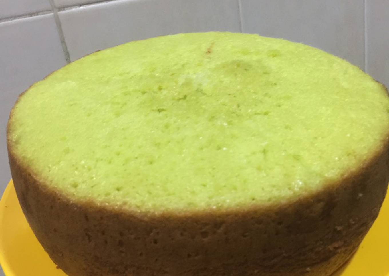 Kek pandan (guna periuk primada)