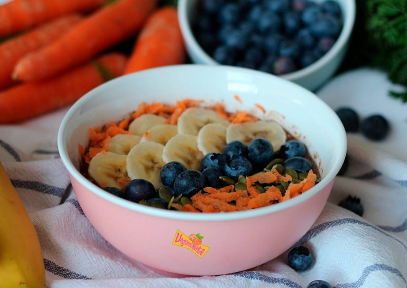 Gachas o Porridge de Zanahoria y Plátano