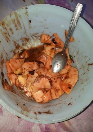 Foto resep Rujak Pepaya Gula Merah