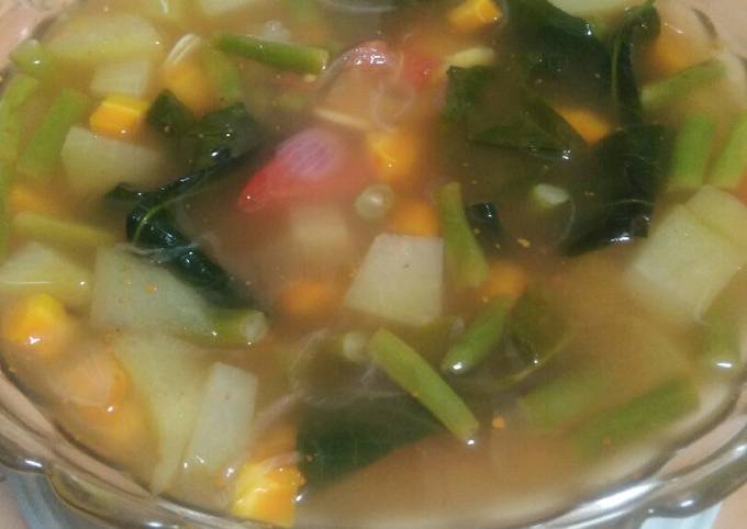 Sayur asem wortel buncis