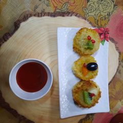 A picture of Shahi paneer bites.